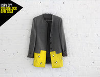 Colorblock gem coat