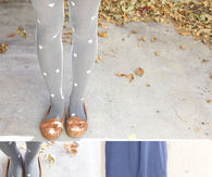 DIY Patterned Heart Tights