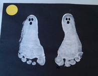 Halloween Ghost Feet