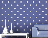 Polka dot wall stencil