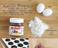 DIY Nutella Brownies