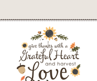Give thanks with a grateful heart and harvest love