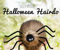 Silly spider halloween hairdo