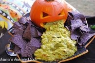 Guacamole from a pumpkin