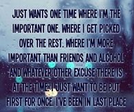 I just want one time