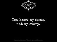 you dont know me