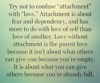 attachement and love