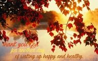 Thank you God for another day