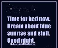time for bed