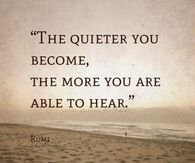 the quiter you become