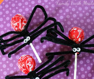 DIY Spooky Spider Suckers