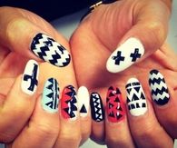 Creative Patterned nail art