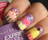 Cupcake nail art