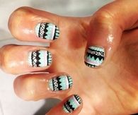 Tribal nail design
