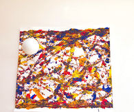 Colorful golf ball painting