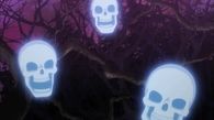 Floating skulls
