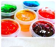 Homemade confetti paint