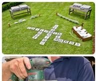 DIY Outdoor Word Game