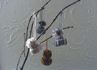 Winter hat ornaments