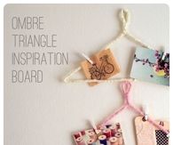 Ombre triangle inspiration board