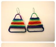 Paper clip earrings