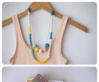 Polymer Clay Bead Necklace