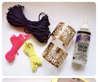 Neon DIY Rope Cuff