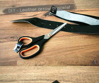 Leather arrow bracelet
