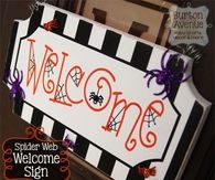 Spider Web Welcome Sign