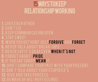 15 ways to keep a relationship going