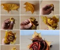 DIY Leaf Flower