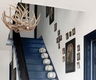 Pumpkins on Staircase