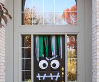 Front door halloween monster