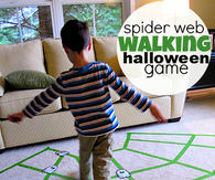 Spider web walking halloween game