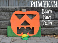 Pumpkin bean bag toss