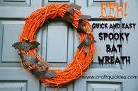 Spooky bat wreath