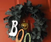Bootiful burlap wreath