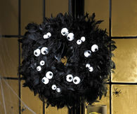 Spooky eyes wreath