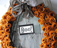 Felt Flower Wreath