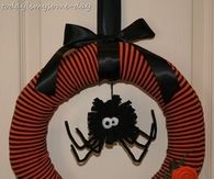 Wreath from Upcycled leggings