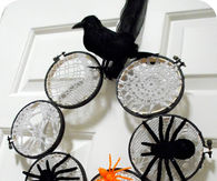 Laced Spider Web Wreath