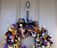 Halloween rag wreath