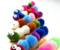 Clothespin caterpillars