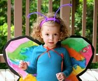 Cardboard butterfly wings