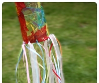 Plastic bottle windsock