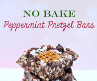 Peppermint pretzel bars