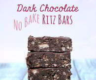 Dark chocolate no bake ritz bars