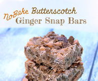 Butterscotch ginger snap bars