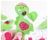 Felt Zombie catnip toys