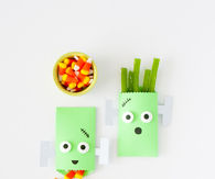 Frankenstein halloween treat bags